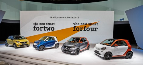 The new smart fortwo and forfour, World premiere, Berlin 2014Der neue smart fortwo und forfour, Weltpremiere, Berlin 2014