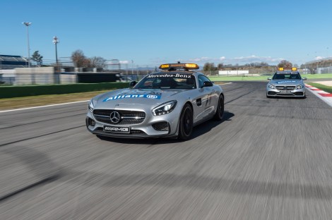 Mercedes-AMG GT S als Official Safety Car und Mercedes-AMG C 63